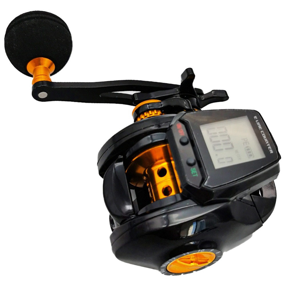 Trolling Reel - Hook Reminder Digital Fishing Baitcasting Reel