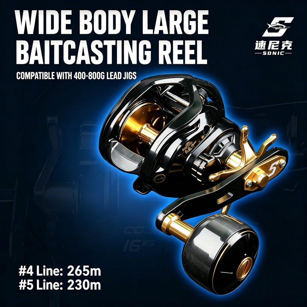 Saltwater Jigging Baitcasting  - Trolling Reel review and price