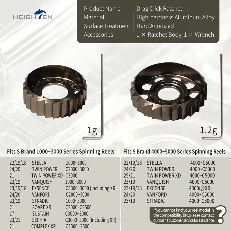 HEIGHTEN Drag Click Ratchet Sp - Reel Drag Knob review and price